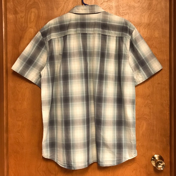Carhartt Men’s Relaxed Fit Blue Plaid Short Sleeve Shirt, Size XL / Blue - Picture 2 of 11